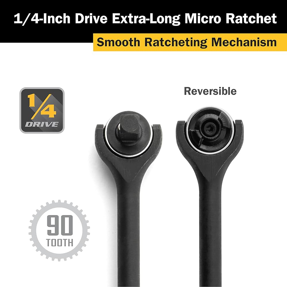 Amazon | Titan 11328 ドライブ1/4インチ x 7インチ 90歯回転ヘッド